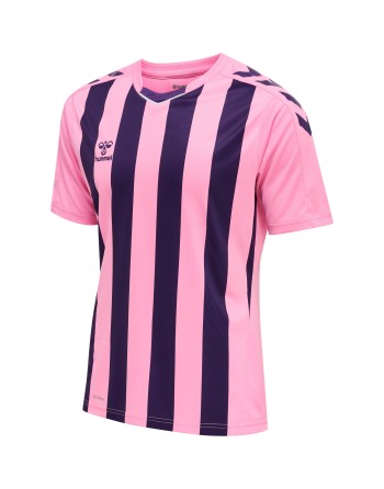 hmlCORE XK STRIPED JERSEY S/S / Interlock-Stoff