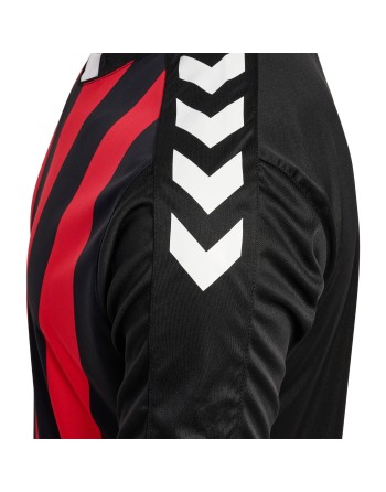 hmlCORE XK STRIPED JERSEY S/S / Interlock-Stoff